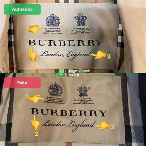 spot fake burberry coat|how to identify burberry coat.